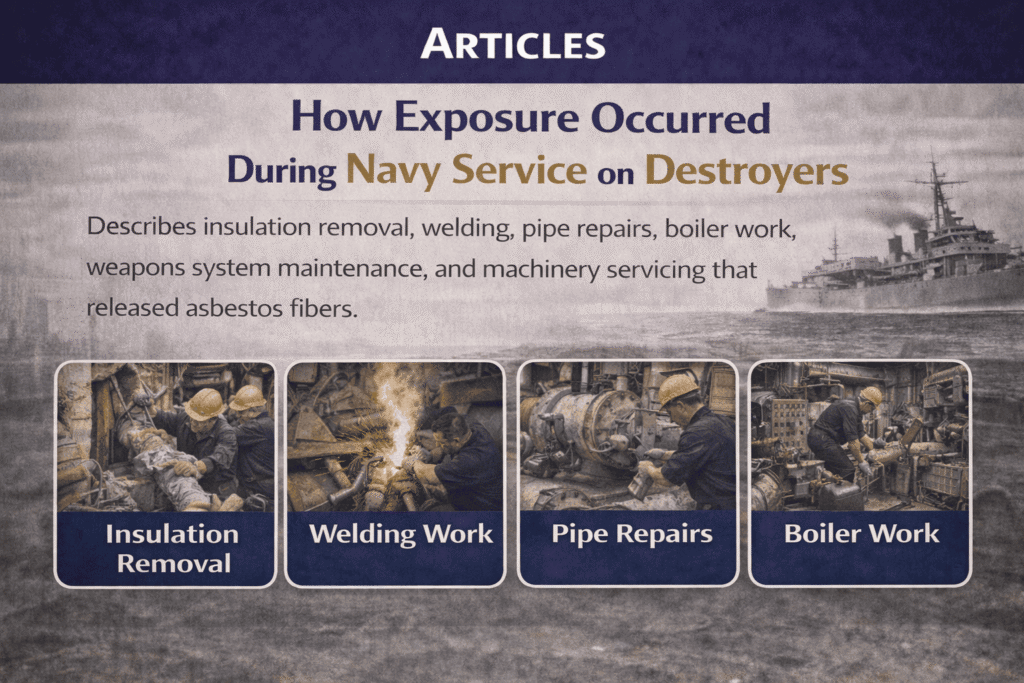 How Exposure Occurred During Navy Service on Destroyers - Mesotheliomahelp.center