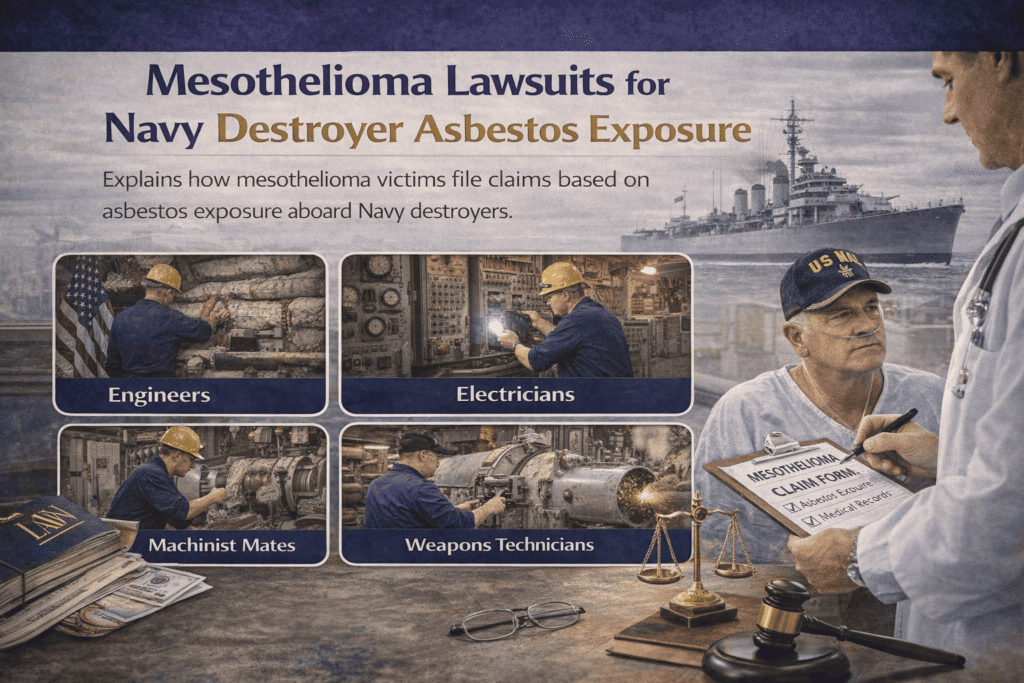 Mesothelioma Lawsuits for Navy Destroyer Asbestos Exposure - Mesotheliomahelp.center
