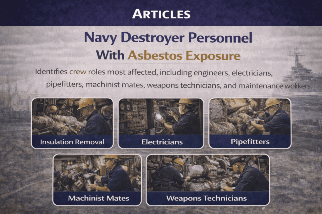 Navy Destroyer Personnel With Asbestos Exposure - Mesotheliomahelp.center