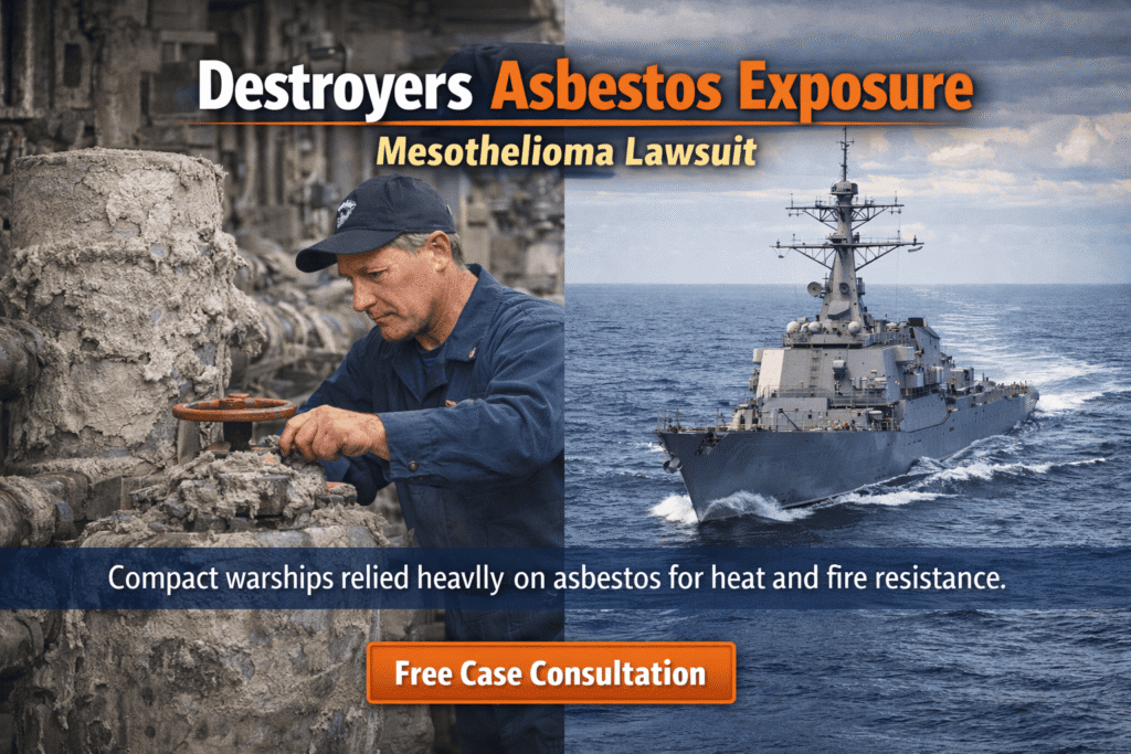 Navy Destroyers (DD) Asbestos Exposure Lawsuit - Mesotheliomahelp.center