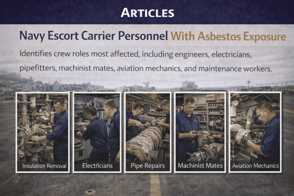 Navy Escort Carrier Personnel With Asbestos Exposure Lawsuit - Mesotheliomahelp.center