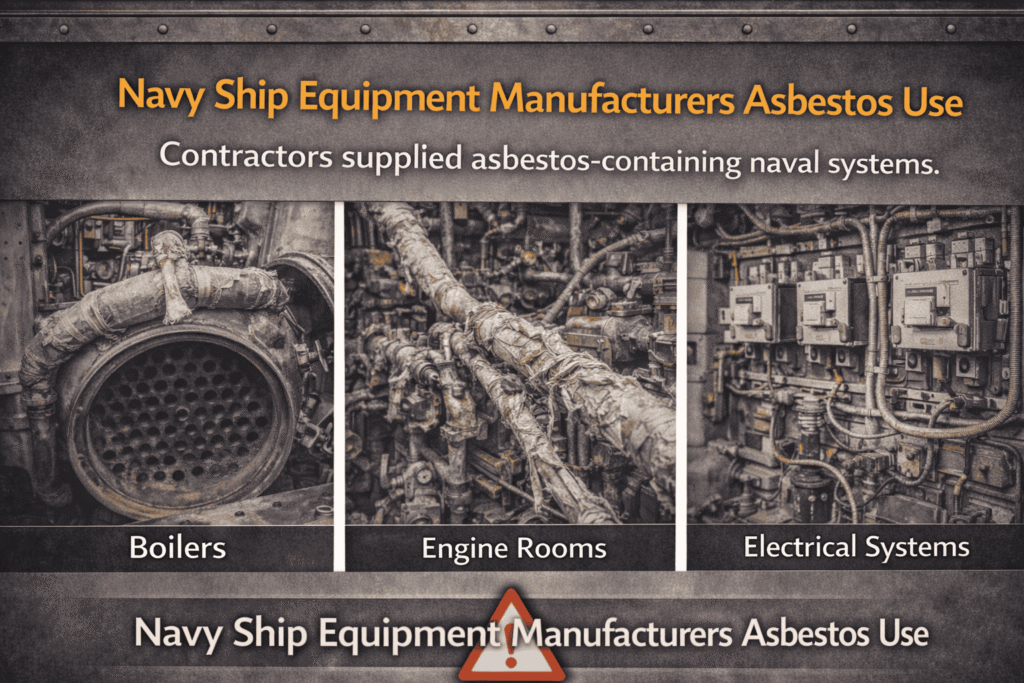 Navy Ship Equipment Manufacturers Asbestos Use - Mesotheliomahelp.center