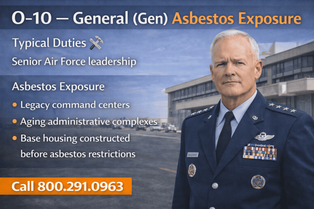 O-10 — Air Force General (Gen) Asbestos Exposure Lawsuit - Mesotheliomahelp.center