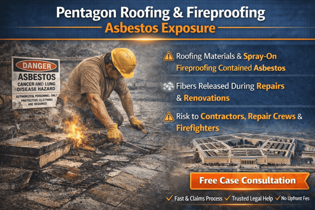 Pentagon Roofing & Fireproofing Asbestos Exposure Lawsuit - Mesotheliomahelp.center