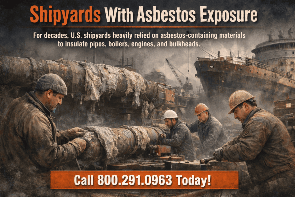 Shipyards With Asbestos Exposure - Mesotheliomahelp.center