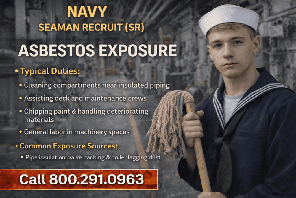 U.S. Navy Seaman Recruit (SR) Asbestos Exposure - Mesotheliomahelp.center