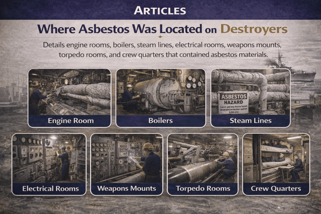Where Asbestos Was Located on Destroyers - Mesotheliomahelp.center