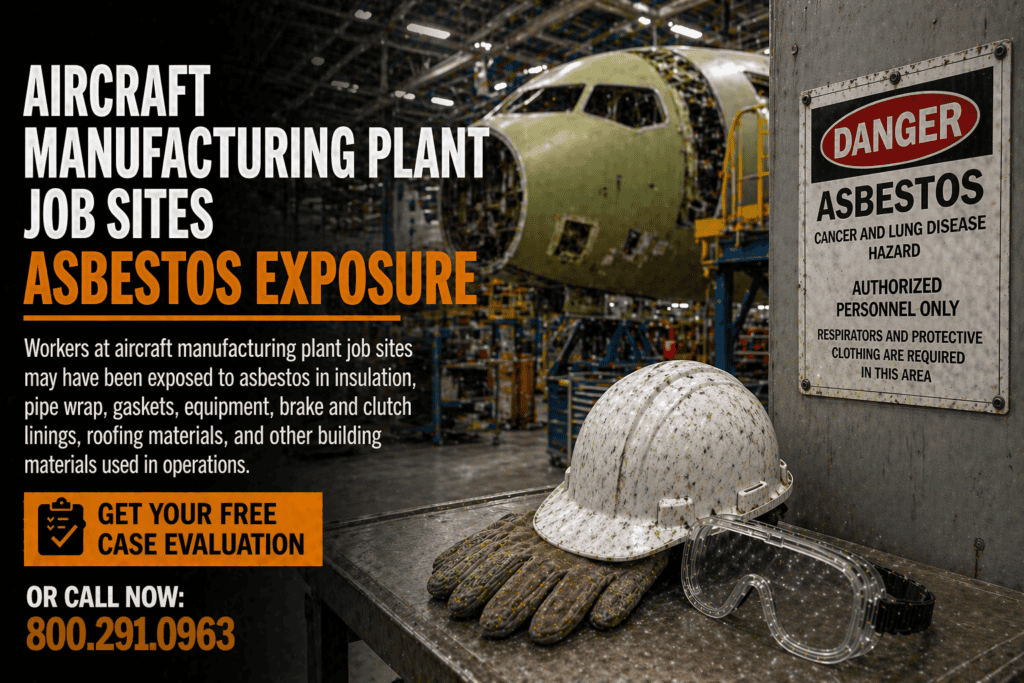 Aircraft Manufacturing Plant Job Sites Asbestos Exposure Mesothelioma Lawsuit