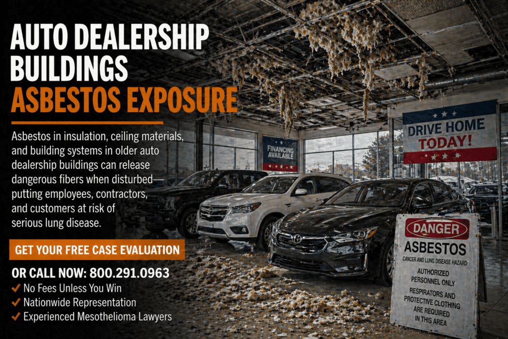 Auto Dealership Buildings Asbestos Exposure Mesothelioma Lawsuit