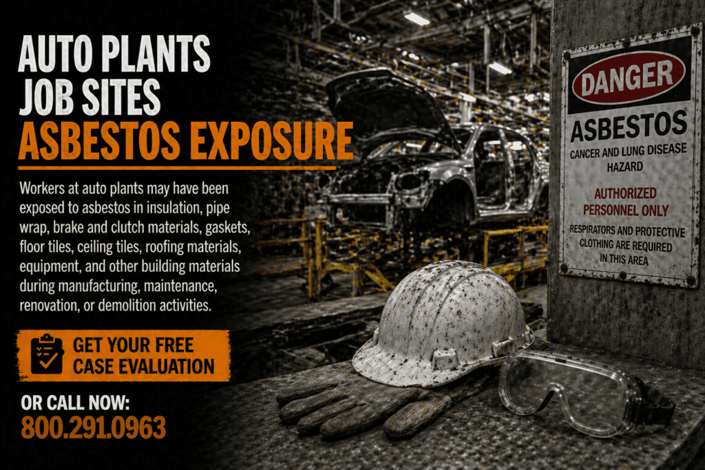 Auto Plants Asbestos Exposure Mesothelioma Lawsuit Claim