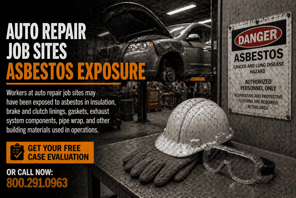 Auto Repair Job Sites Asbestos Exposure Mesothelioma Lawsuit