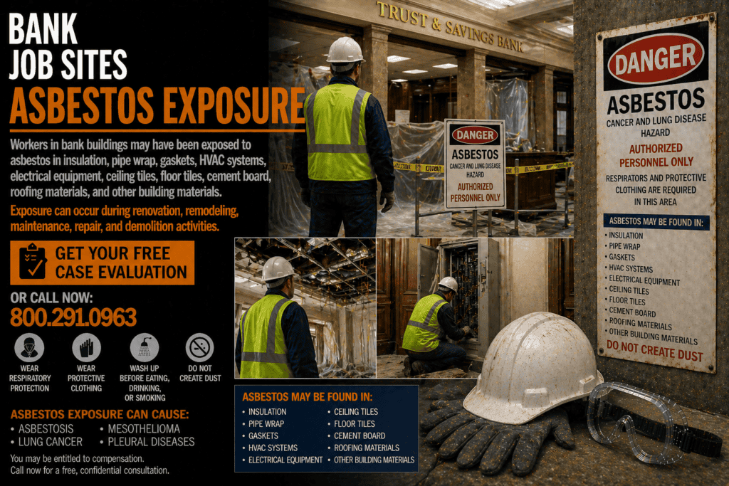 Bank Job Sites Asbestos Exposure Mesothelioma Lawsuit