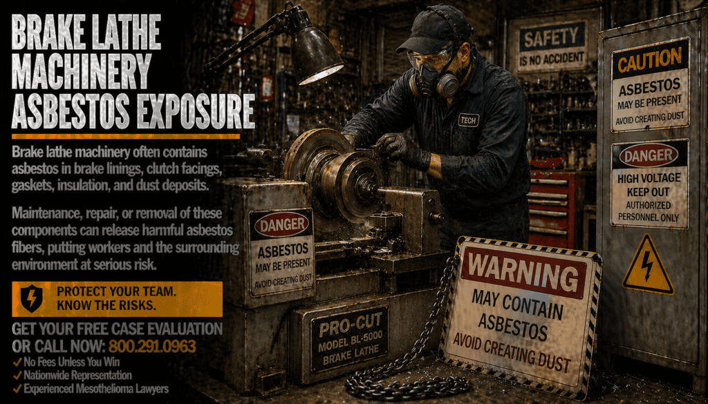 Brake Lathe Machinery Asbestos Exposure Mesothelioma Lawsuit