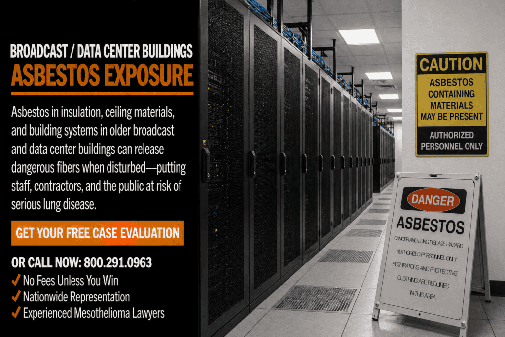Broadcast Data Center Buildings Asbestos Exposure Lawsuit