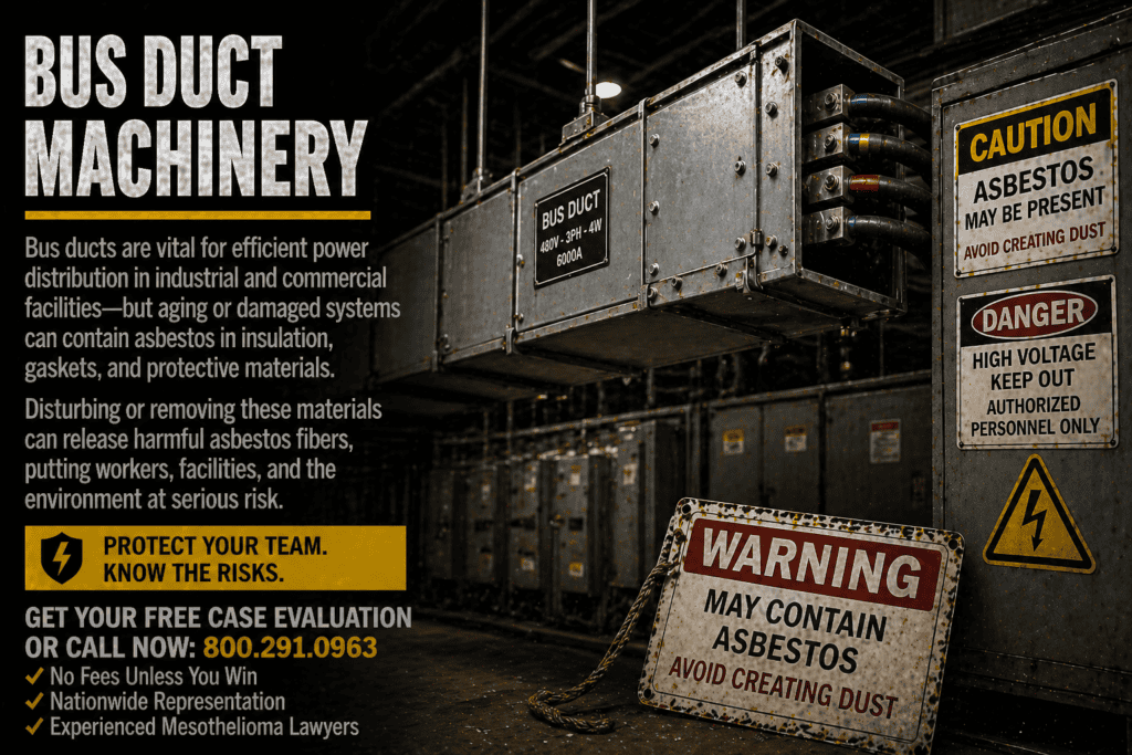 Bus Duct Machinery Asbestos Exposure Mesothelioma Lawsuit