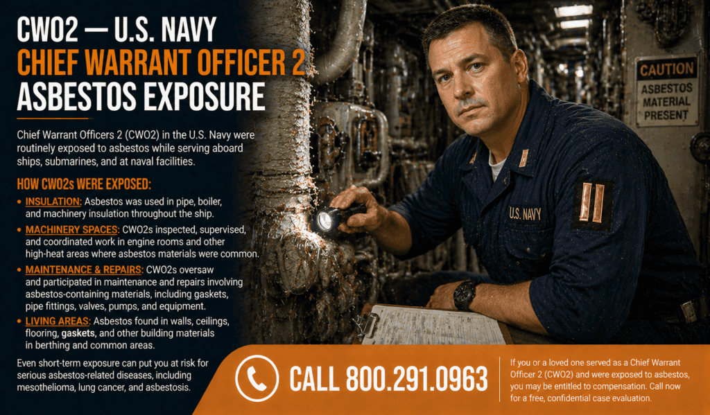 CWO2 — Chief Warrant Officer 2 Asbestos Exposure Mesothelioma Lawsuit