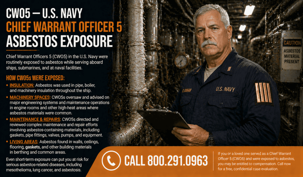 CWO5 — Chief Warrant Officer 5 Asbestos Exposure Mesothelioma Lawsuit