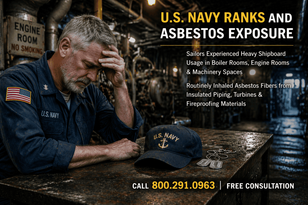 U.S. Navy Ranks & Asbestos Exposure - Mesothelioma Lawsuit