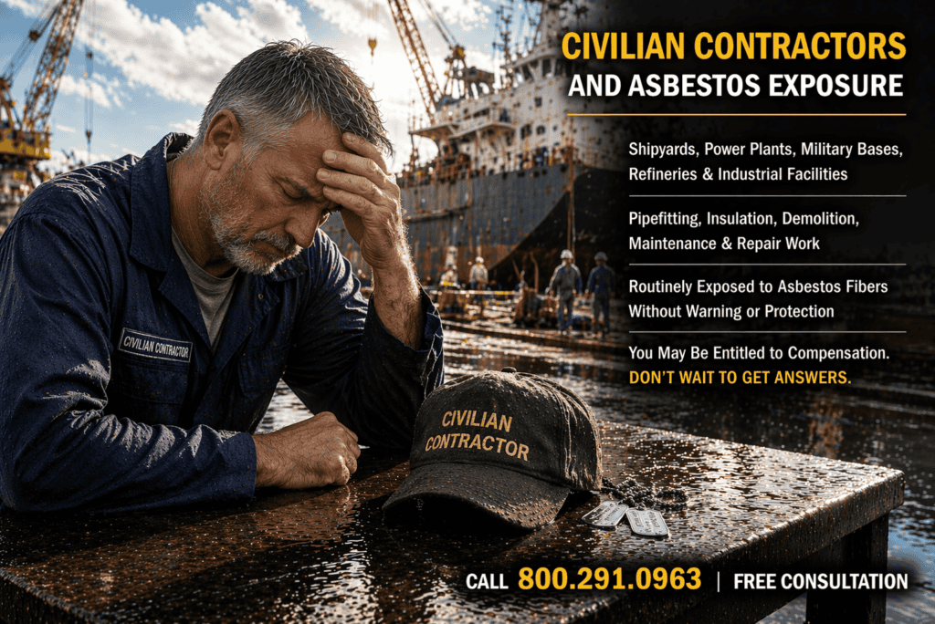 Civilian Contractor Jobs with Asbestos Exposure - Mesothelioma Lawsuit