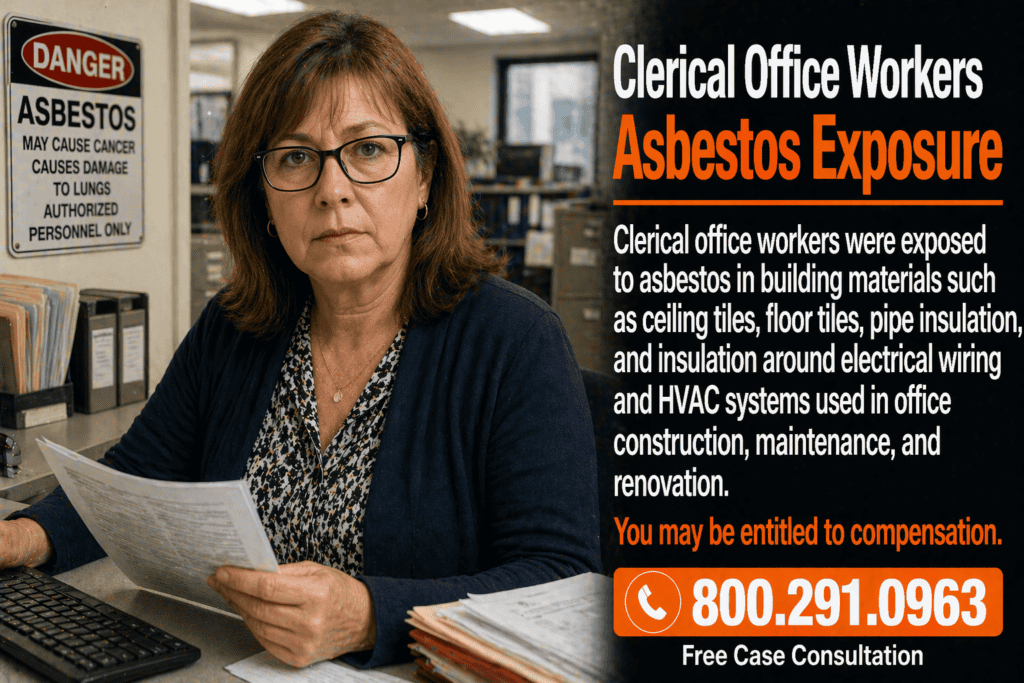 Clerical Office Workers Asbestos Exposure Lawsuit
