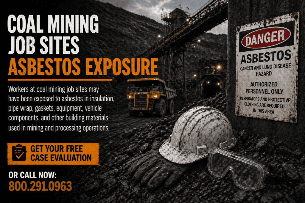 Coal Mining Job Sites Asbestos Exposure Mesothelioma Lawsuit