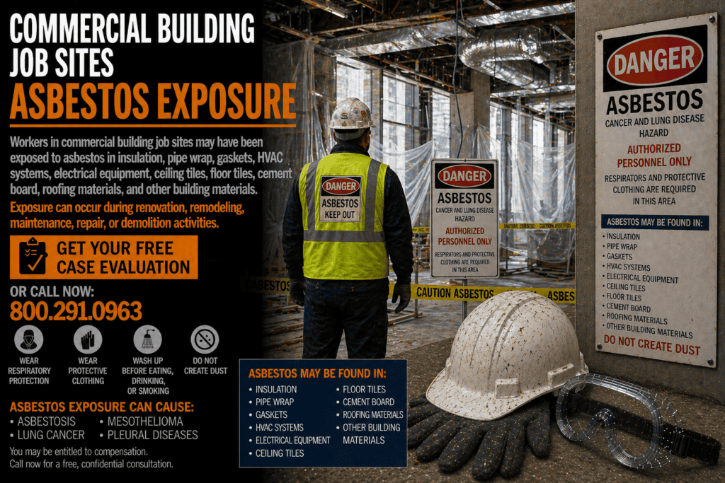 Commercial Building Job Sites Asbestos Exposure Mesothelioma Lawsuit