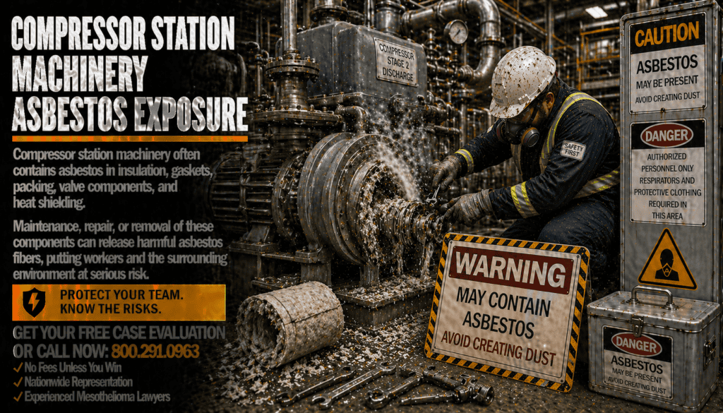 Compressor Station Machinery Asbestos Exposure Mesothelioma Lawsuit