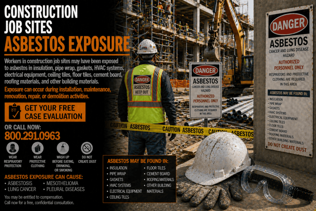 Construction Job Sites Asbestos Exposure Mesothelioma Lawsuit
