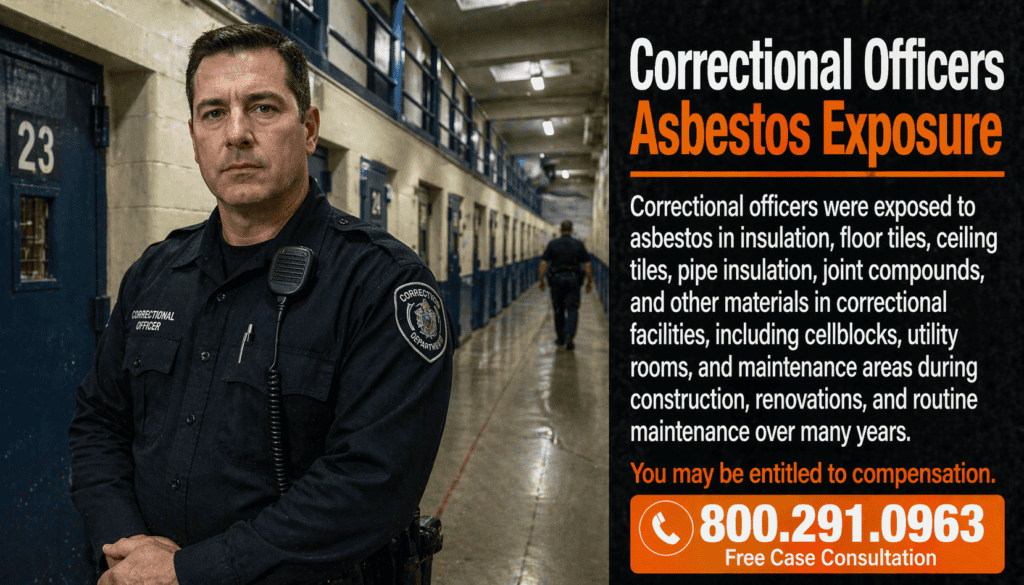 Correctional Officers Asbestos Exposure Mesothelioma Lawsuit