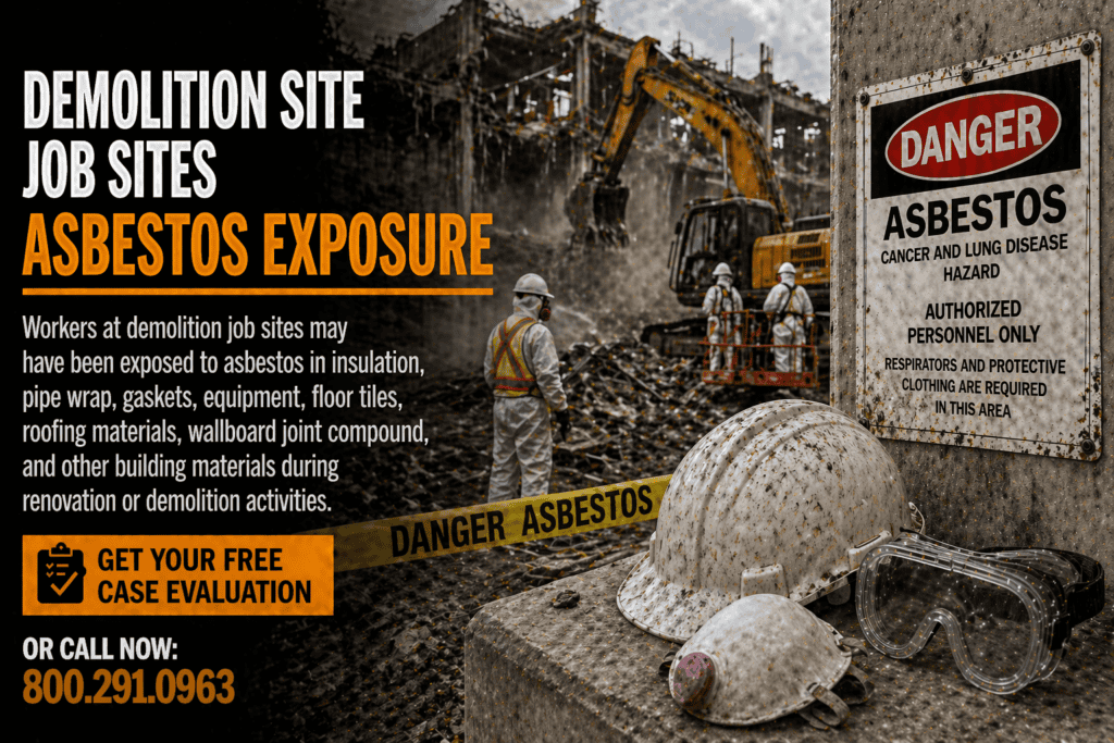 Demolition Site Job Sites Asbestos Exposure Mesothelioma Lawsuit