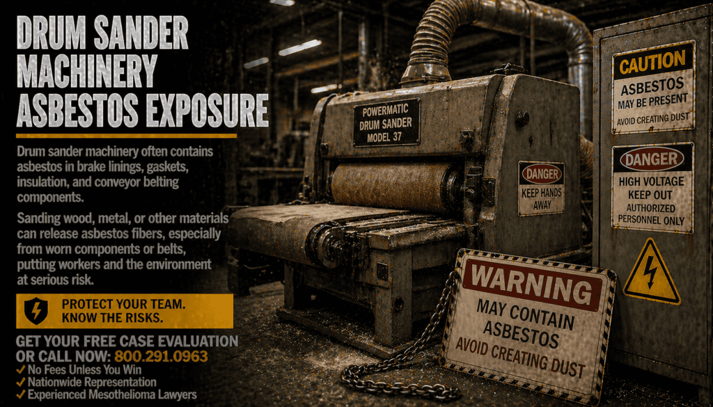 Drum Sander Machinery Asbestos Exposure Lawsuit