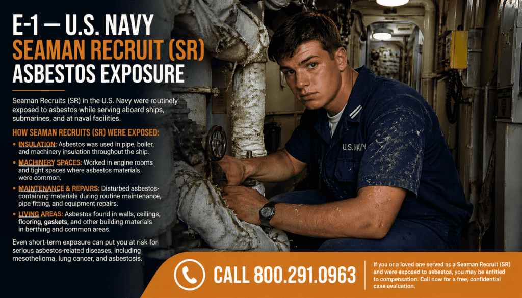 E-1 — U.S. Navy Seaman Recruit (SR) Asbestos Exposure