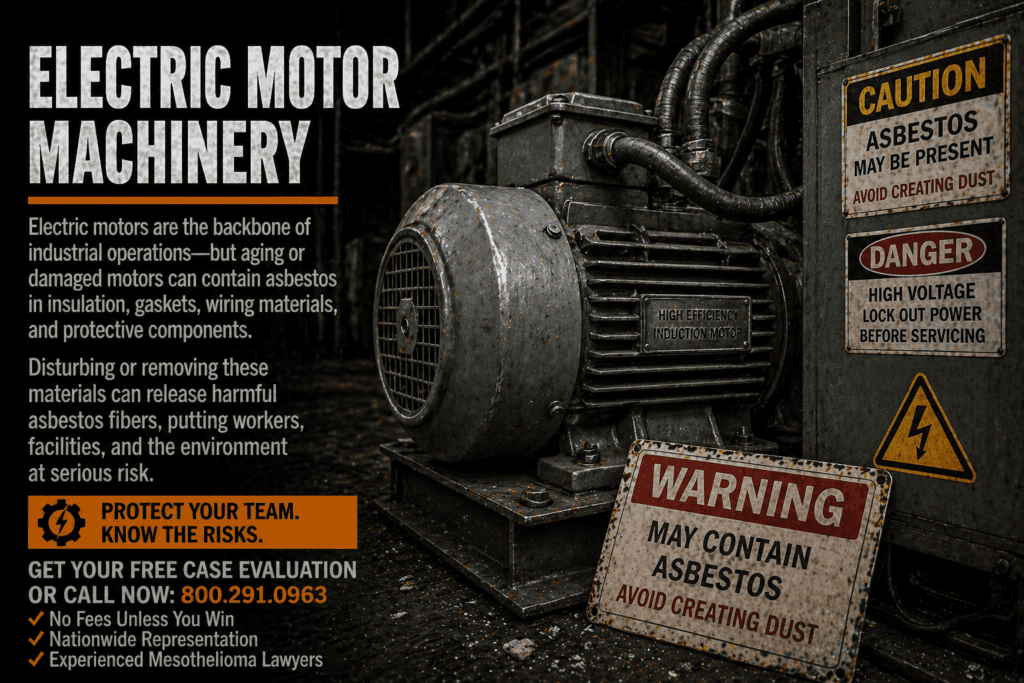 Electric Motor Machinery Asbestos Exposure Mesothelioma Lawsuit