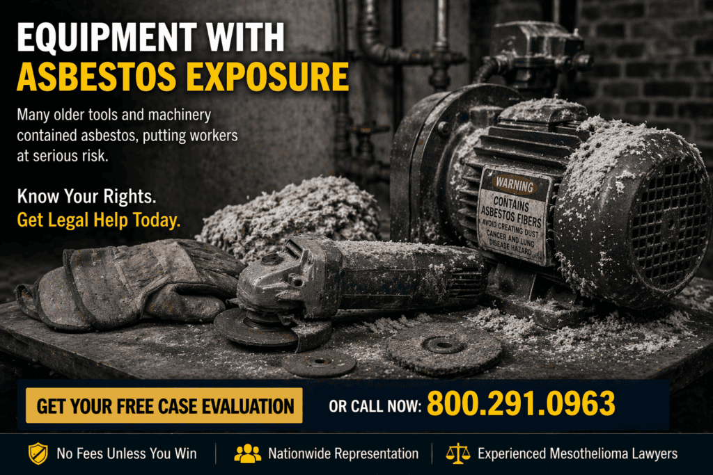 Equipment With Asbestos Exposure - Mesothelioma Lawsuit Claim