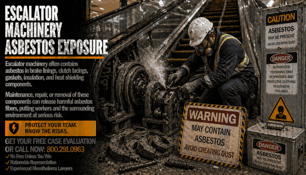Escalator Machinery Asbestos Exposure Mesothelioma Lawsuit