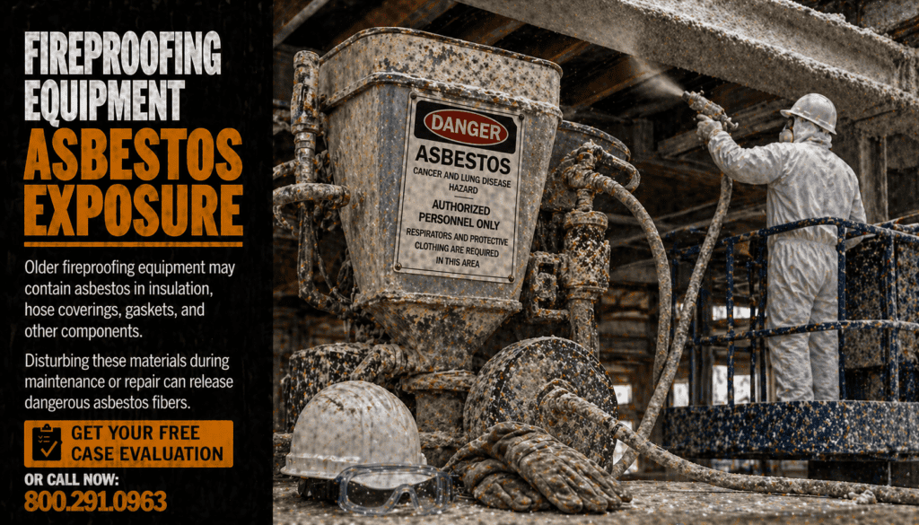 Fireproofing Equipment Asbestos Exposure Mesothelioma Lawsuit Claim