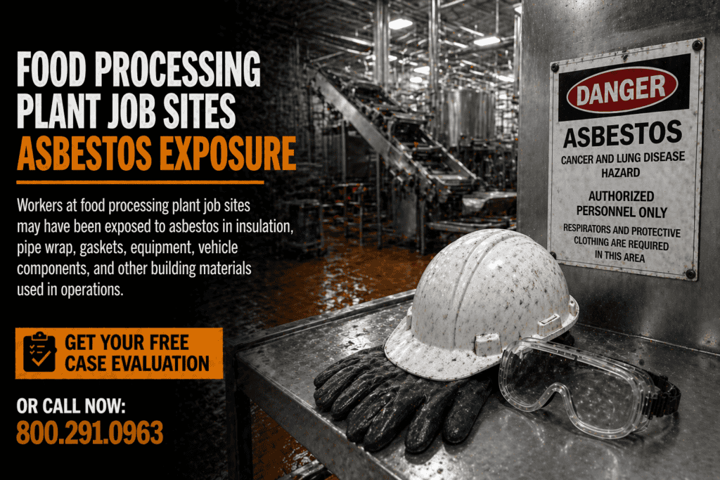 Food Processing Plant Job Sites Mesothelioma Lawsuit Claim