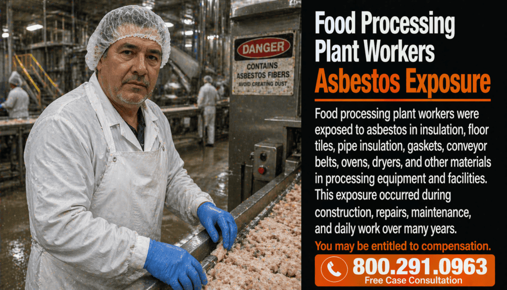 Food Processing Plant Workers Mesothelioma Lawsuit