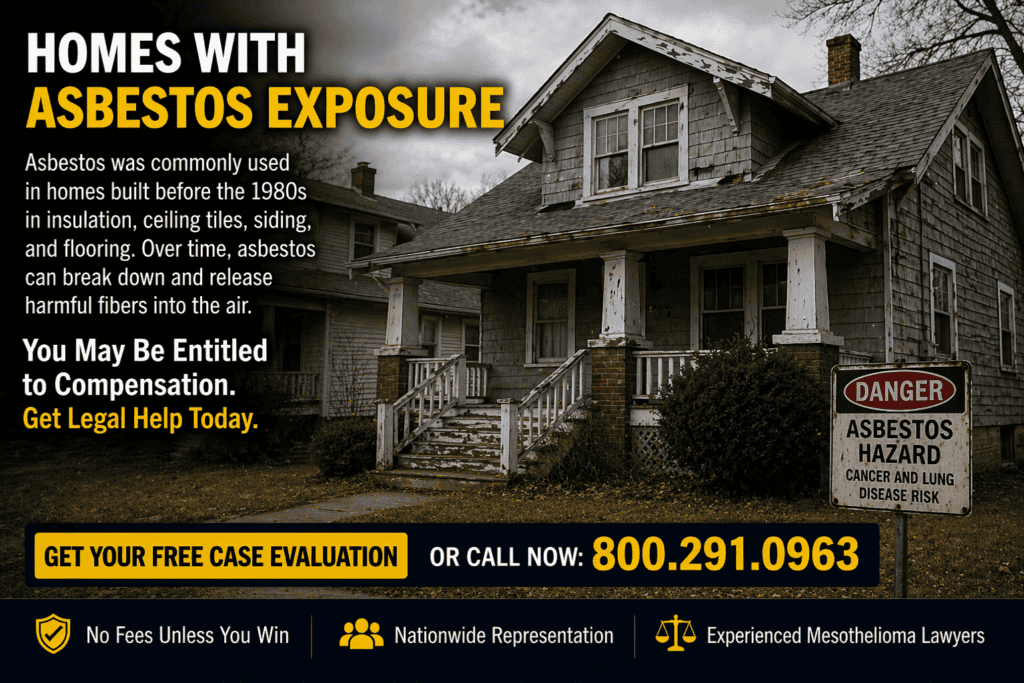 Homes With Asbestos Exposure - Mesothelioma Lawsuit Claim