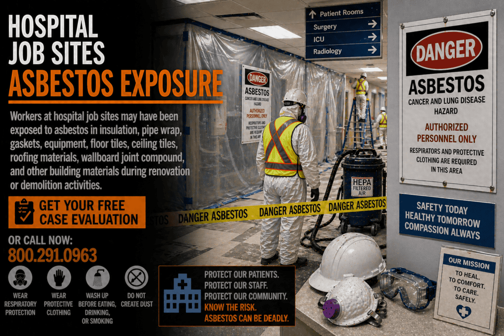 Hospital Job Sites Asbestos Exposure Mesothelioma Cancer Lawsuit