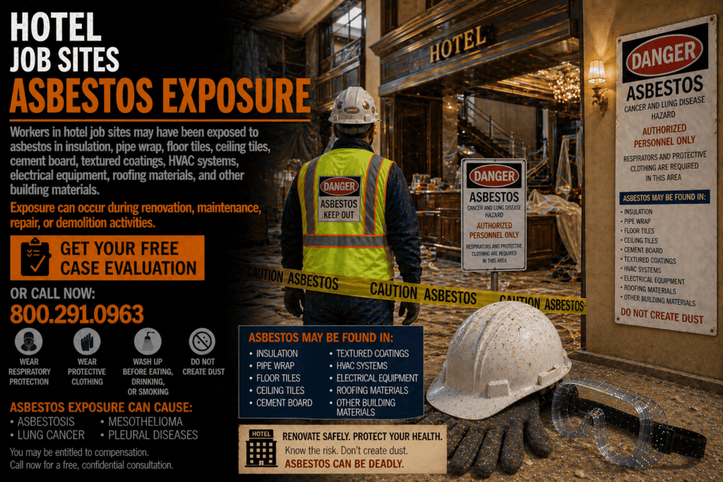 Hotel Job Sites Asbestos Exposure Mesothelioma Lawsuit