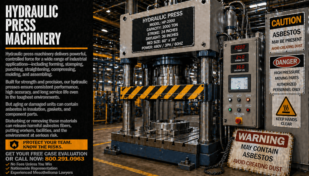 Hydraulic Press Machinery Mesothelioma Lawsuit