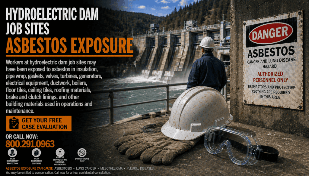 Hydroelectric Dam Job Sites Asbestos Exposure Mesothelioma Lawsuit