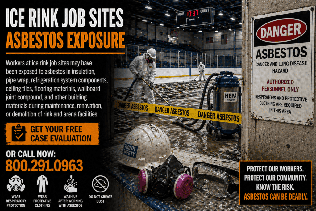 Ice Rink Job Site Asbestos Exposure Mesothelioma Lawsuit