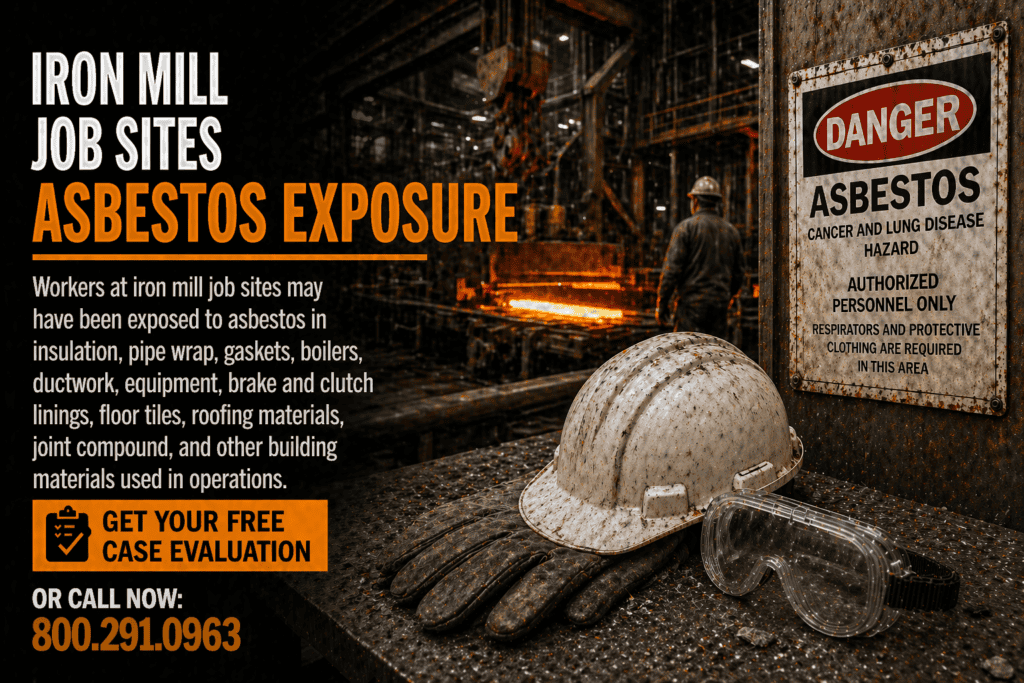 Iron Mill Job Sites Asbestos Exposure Mesothelioma Lawsuit Claim