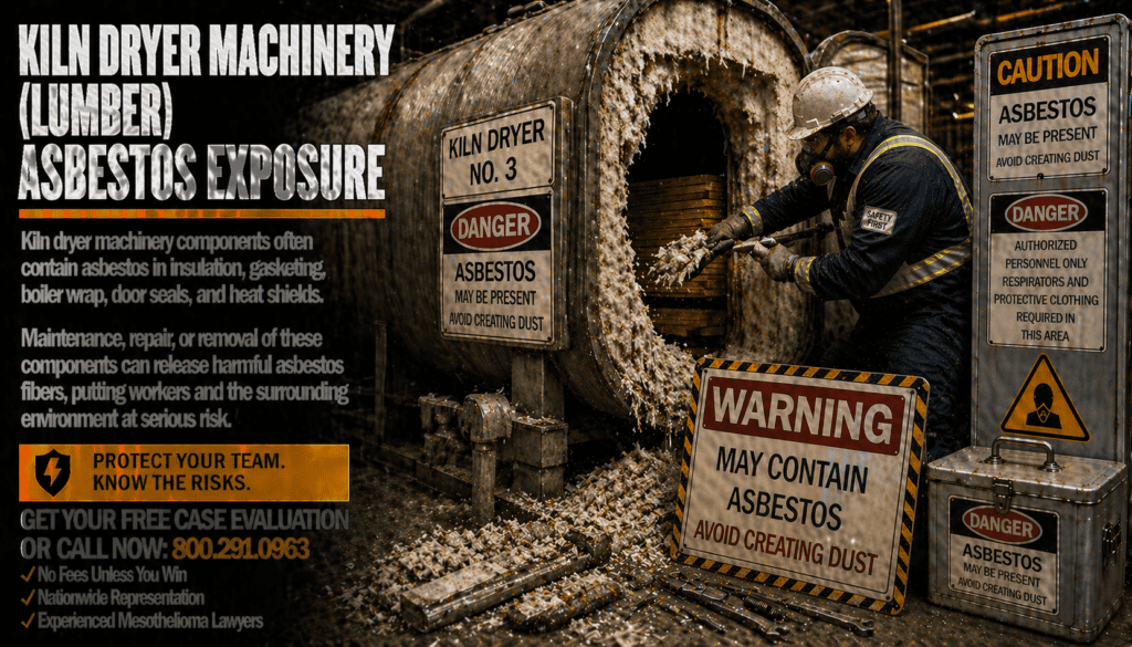 Kiln Dryer Machinery (Lumber) Asbestos Exposure Mesothelioma Lawsuit