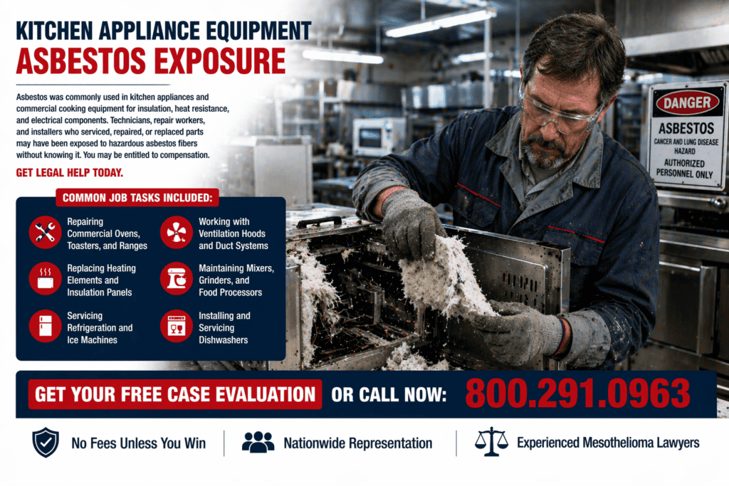 Kitchen Appliance Equipment Mesothelioma Lawsuit Asbestos Exposure