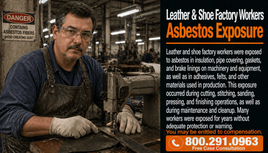 Leather & Shoe Factory Workers Mesothelioma Lawsuit