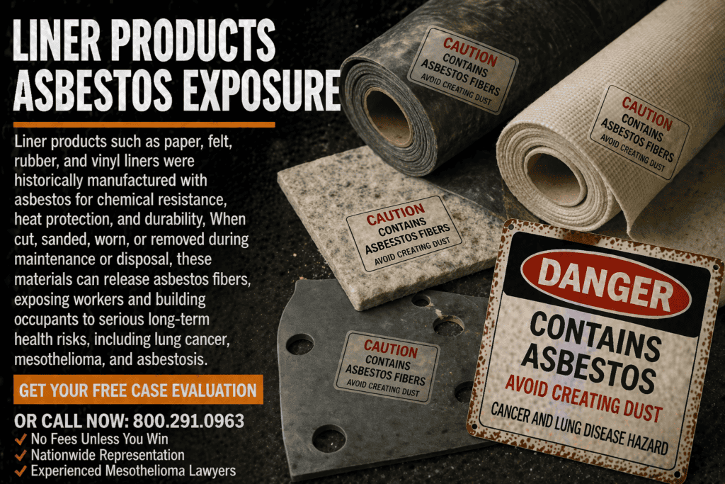Liner Asbestos Products Mesothelioma Lawsuit Claim