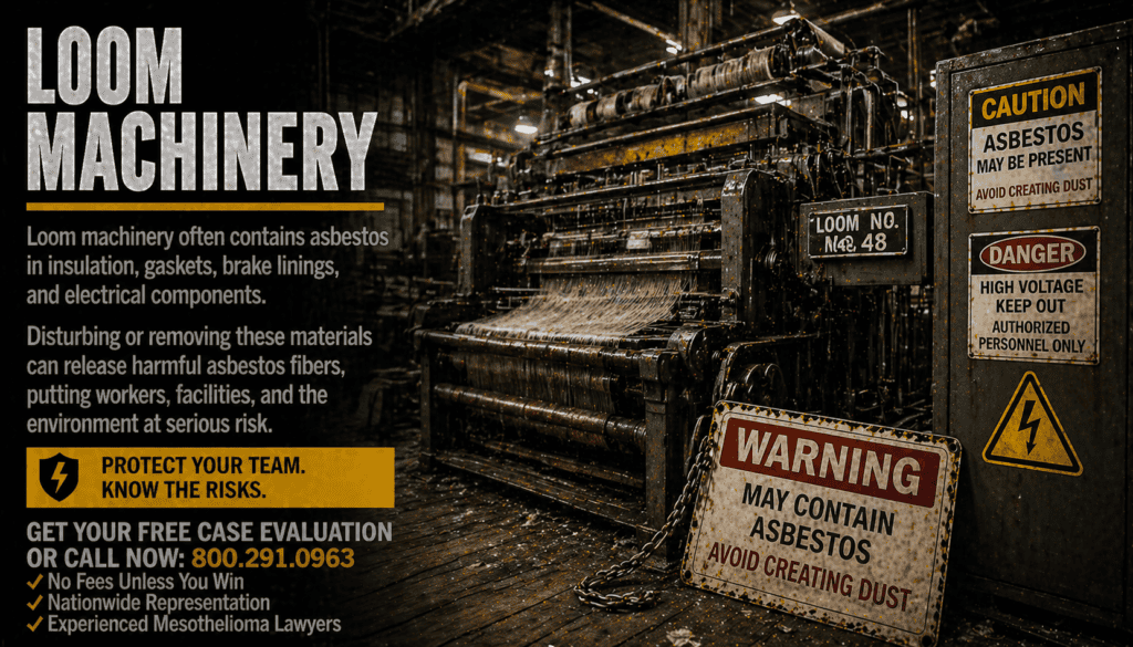 Loom Machinery Asbestos Exposure Mesothelioma Lawsuit